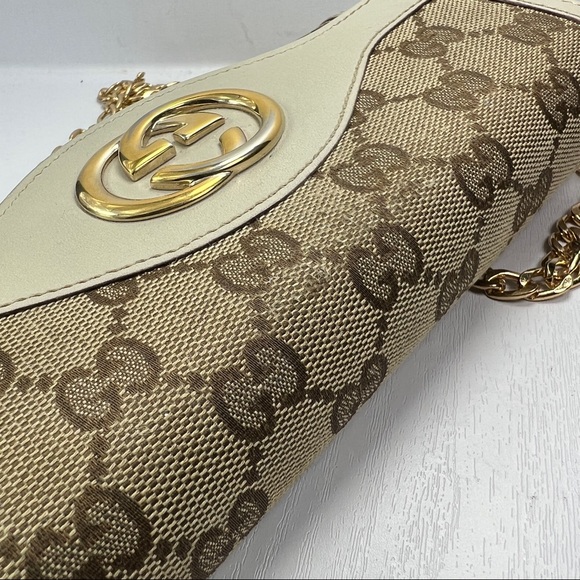 Gucci Beige and Gold Chain Wallet Automatic Gucci - Picture 9 of 14